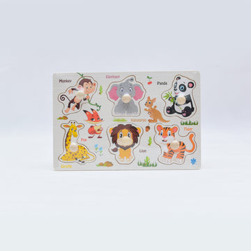 Wooden Peg Puzzle Board – Kids Learning Toy