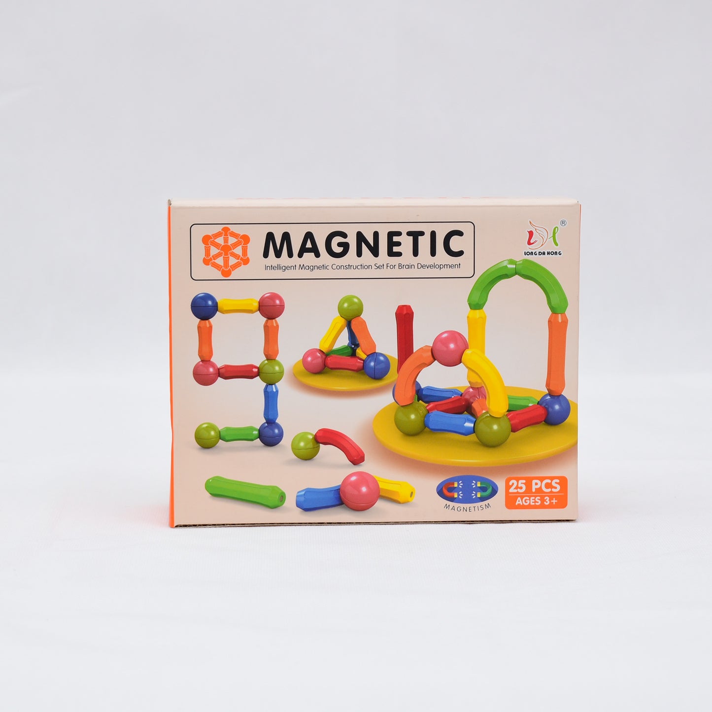 Magnetic Construction Blocks – 25 Pieces (STEM Learning Set)