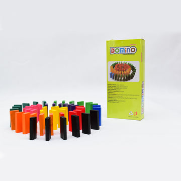 Wooden Color Domino Set – 100 Pieces