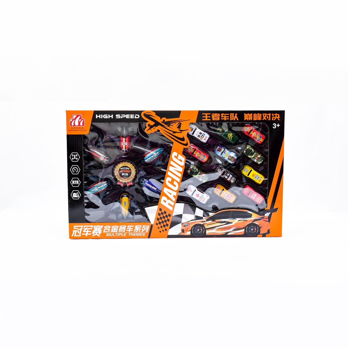 Mini Racing Car Set – 18 Pull-Back Cars