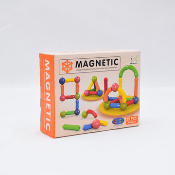 Magnetic Construction Blocks – 25 Pieces (STEM Learning Set)