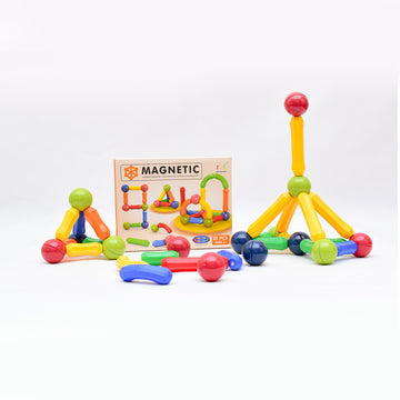 Magnetic Construction Blocks – 25 Pieces (STEM Learning Set)