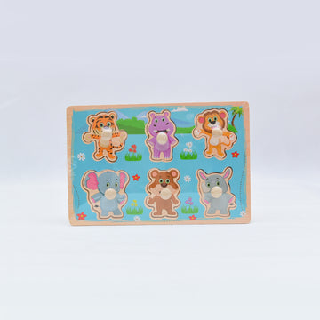 Wooden Peg Puzzle Board – Kids Learning Toy