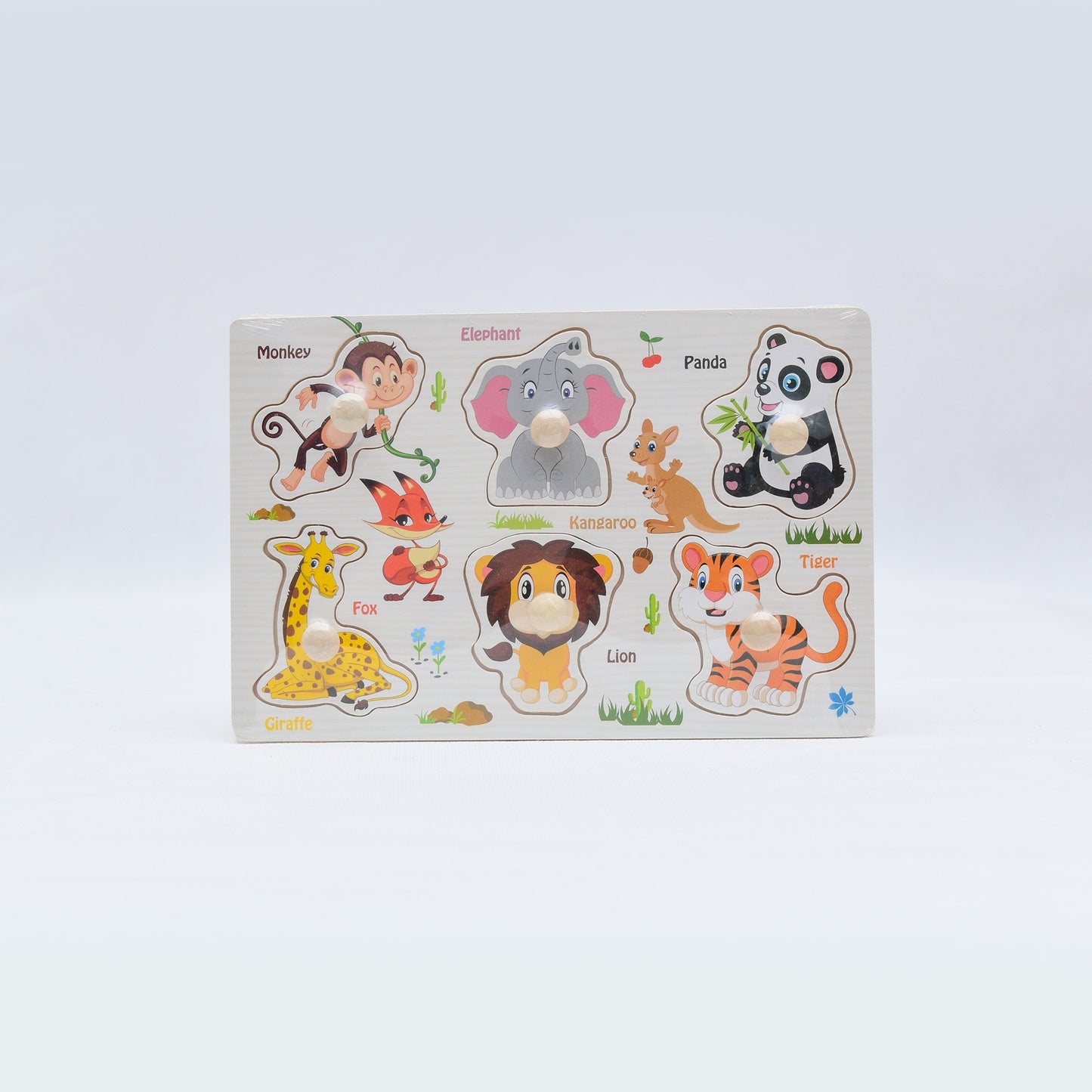 Wooden Peg Puzzle Board – Kids Learning Toy